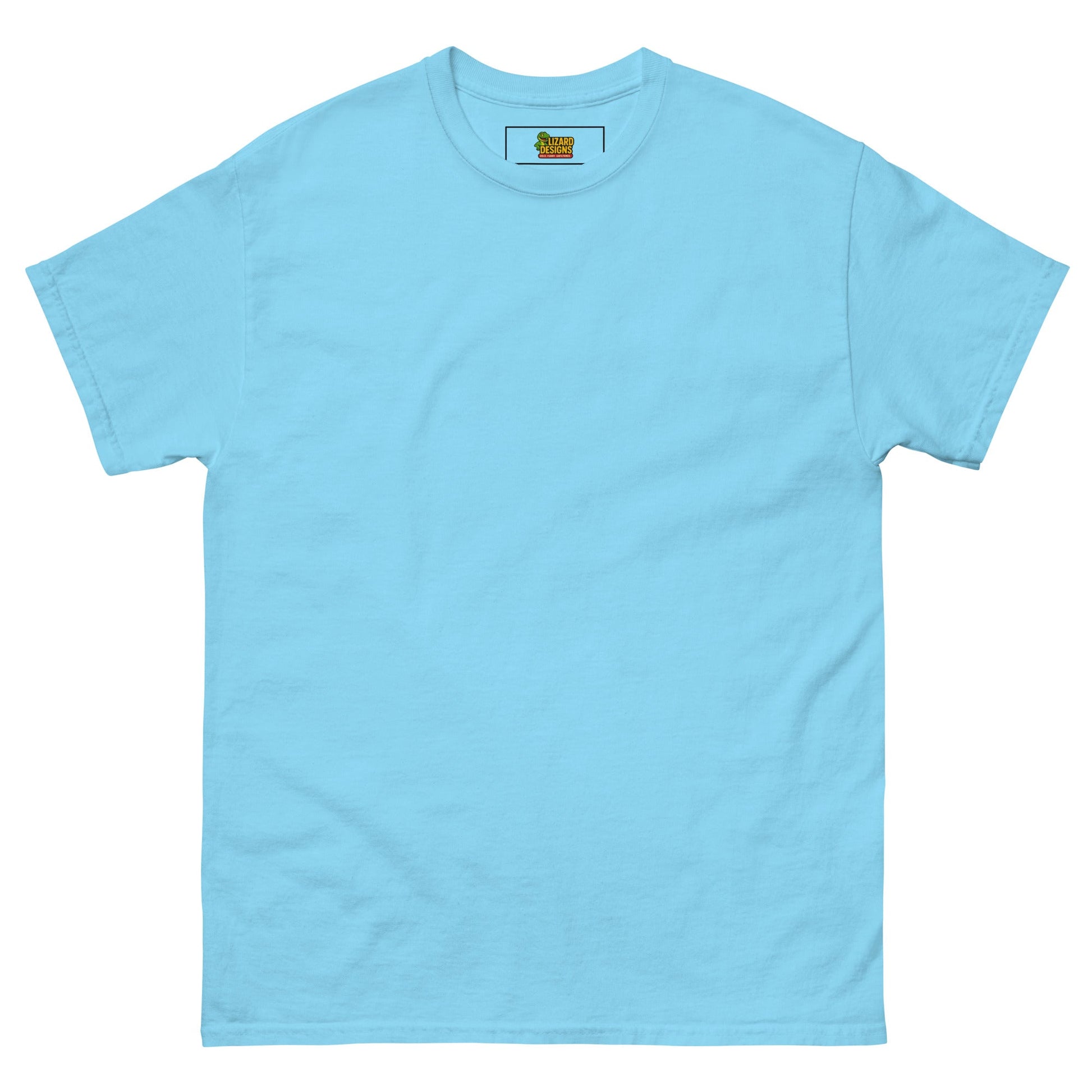 Charming Duck Skeleton Tee, Cute Graphic T-Shirt – Sky T-Shirt for Lizard Designs (22 view)