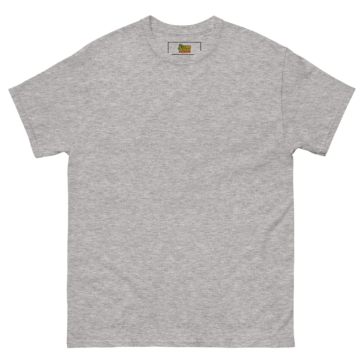 Charming Duck Skeleton Tee, Cute Graphic T-Shirt – Sport Grey T-Shirt for Lizard Designs (16 view)