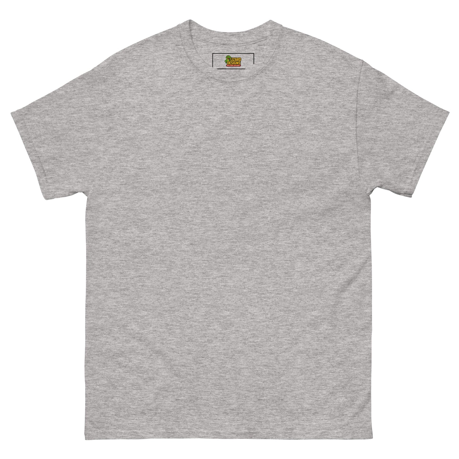 Charming Duck Skeleton Tee, Cute Graphic T-Shirt – Sport Grey T-Shirt for Lizard Designs (16 view)