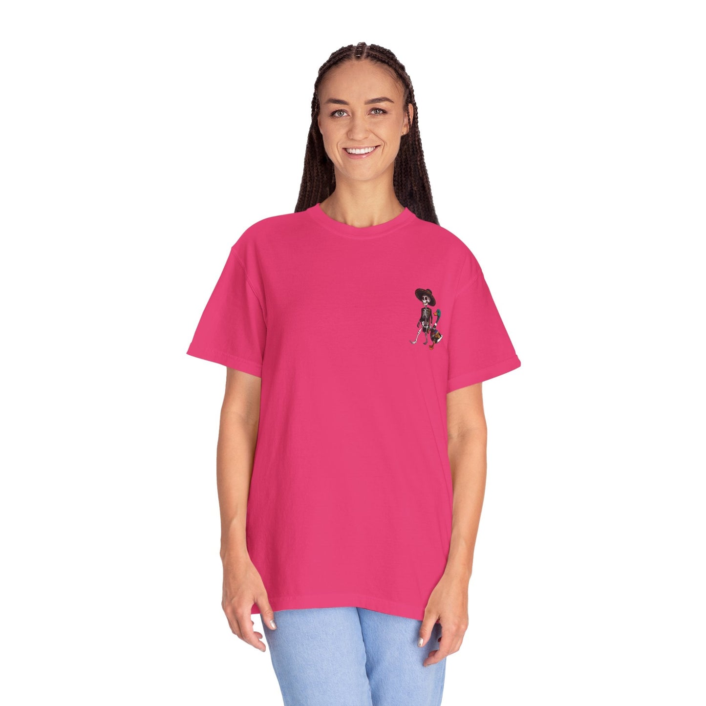 Charming Duck Skeleton wearing a Sombrero Tee, Cute Graphic T-Shirt, Quirky Unisex Apparel, Perfect for Halloween and Everyday Wear – Red T-Shirt for Casual Everyday Wear (24 view)