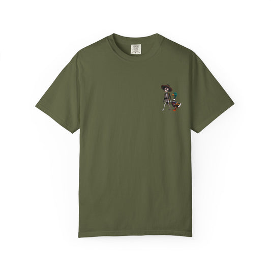 Charming Duck Skeleton wearing a Sombrero Tee, Cute Graphic T-Shirt, Quirky Unisex Apparel, Perfect for Halloween and Everyday Wear – Hemp T-Shirt for Casual Everyday Wear (1 view)
