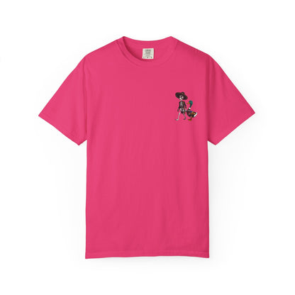 Charming Duck Skeleton wearing a Sombrero Tee, Cute Graphic T-Shirt, Quirky Unisex Apparel, Perfect for Halloween and Everyday Wear – Black T-Shirt for Casual Everyday Wear (5 view)