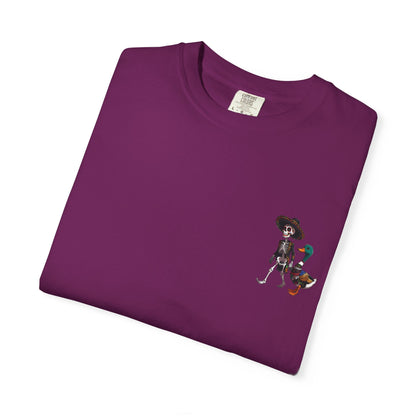 Charming Duck Skeleton wearing a Sombrero Tee, Cute Graphic T-Shirt, Quirky Unisex Apparel, Perfect for Halloween and Everyday Wear – Red T-Shirt for Casual Everyday Wear (29 view)