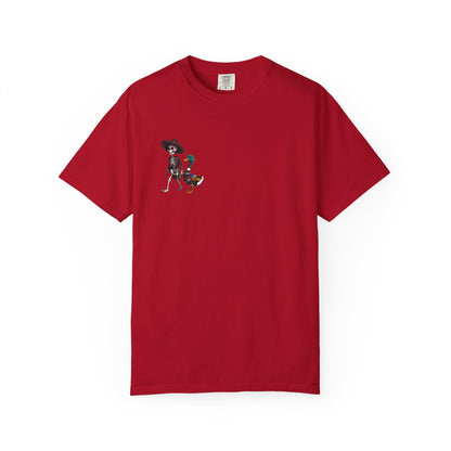 Charming Duck Skeleton wearing a Sombrero Tee, Cute Graphic T-Shirt, Quirky Unisex Apparel, Perfect for Halloween and Everyday Wear – Red T-Shirt for Casual Everyday Wear (33 view)