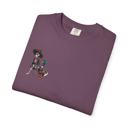 Charming Duck Skeleton wearing a Sombrero Tee, Cute Graphic T-Shirt, Quirky Unisex Apparel, Perfect for Halloween and Everyday Wear – Black T-Shirt for Casual Everyday Wear (23 view)
