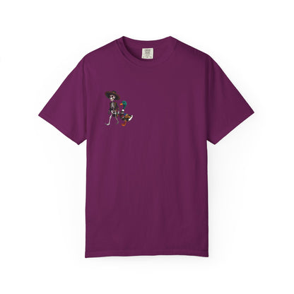 Charming Duck Skeleton wearing a Sombrero Tee, Cute Graphic T-Shirt, Quirky Unisex Apparel, Perfect for Halloween and Everyday Wear – Boysenberry T-Shirt for Casual Everyday Wear (25 view)
