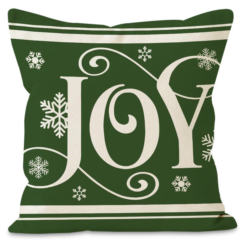 Christmas Pillow Cover – 45×45cm Linen Cushion Case | Holiday Sofa & Bedroom Décor – style 3 Holiday Decor for christmas (8 view)