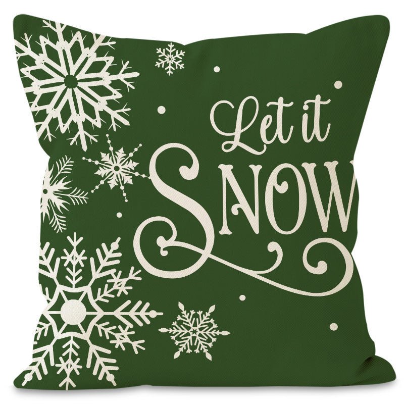 Christmas Pillow Cover – 45×45cm Linen Cushion Case | Holiday Sofa & Bedroom Décor – style 4 Holiday Decor for christmas (9 view)