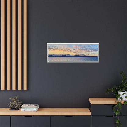 Coastal Sunrise Canvas Wall Art – Tranquil Ocean View for Home or Office | Landscape Photography Print – 36" x 12" (Horizontal) Canvas for art print framed (26 view)