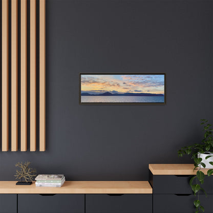 Coastal Sunrise Canvas Wall Art – Tranquil Ocean View for Home or Office | Landscape Photography Print – 36" x 12" (Horizontal) Canvas for art print framed (23 view)