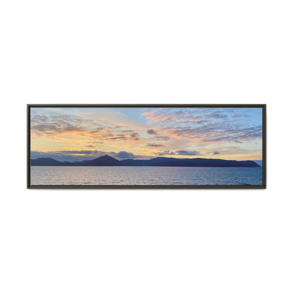 Coastal Sunrise Canvas Wall Art – Tranquil Ocean View for Home or Office | Landscape Photography Print – 60" x 20" (Horizontal) Canvas for art print framed (7 view)