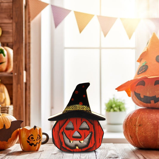 Creative Halloween Wooden Pumpkin Lamp Halloween Decorations – JM01442 Halloween by SbrTnHomes