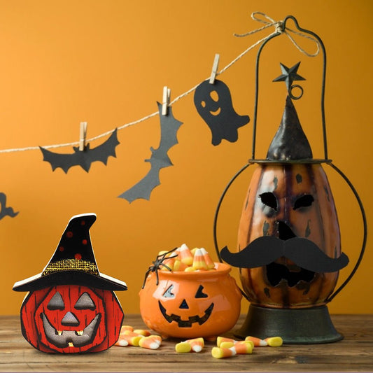 Creative Halloween Wooden Pumpkin Lamp Halloween Decorations – JM01442 Halloween by SbrTnHomes