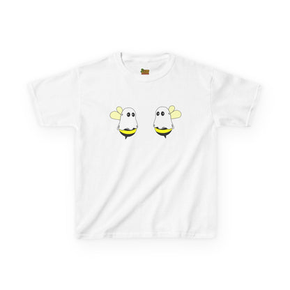 Cute Ghost Bee Kids Tee, Childrens T-Shirt, Summer Outfit, Birthday Gift, Bee Lover Shirt, Fun Kids Clothing – White Kids clothes for Adorable Insect Tee (5 view)
