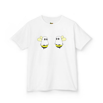 Cute Ghost Bee Kids Tee, Childrens T-Shirt, Summer Outfit, Birthday Gift, Bee Lover Shirt, Fun Kids Clothing – White Kids clothes for Adorable Insect Tee (7 view)