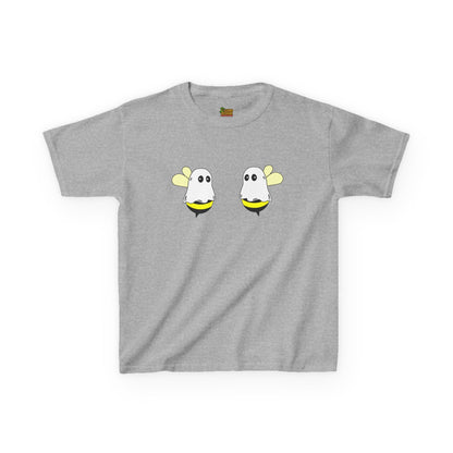 Cute Ghost Bee Kids Tee, Childrens T-Shirt, Summer Outfit, Birthday Gift, Bee Lover Shirt, Fun Kids Clothing – Sport Grey Kids clothes for Adorable Insect Tee (9 view)