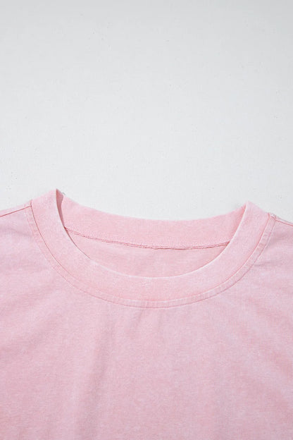 Mineral Wash Cotton Tank Top and Slit Skort Set – Blush Pink for Shopify Collective (8 view)