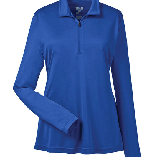 Day of the Dead Puppy – Ladies Zone Performance Quarter - Zip Pullover – SPORT ROYAL Outerwear for Apparel (2 view)