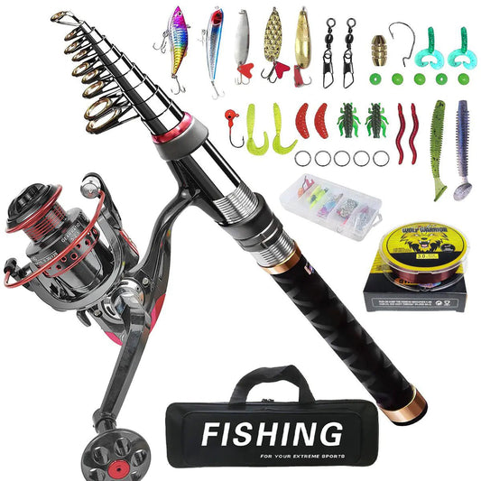 Mini Fishing Rod & Reel Set – Lightweight Lure Casting Kit – Fishing Gear by SbrTnHomes
