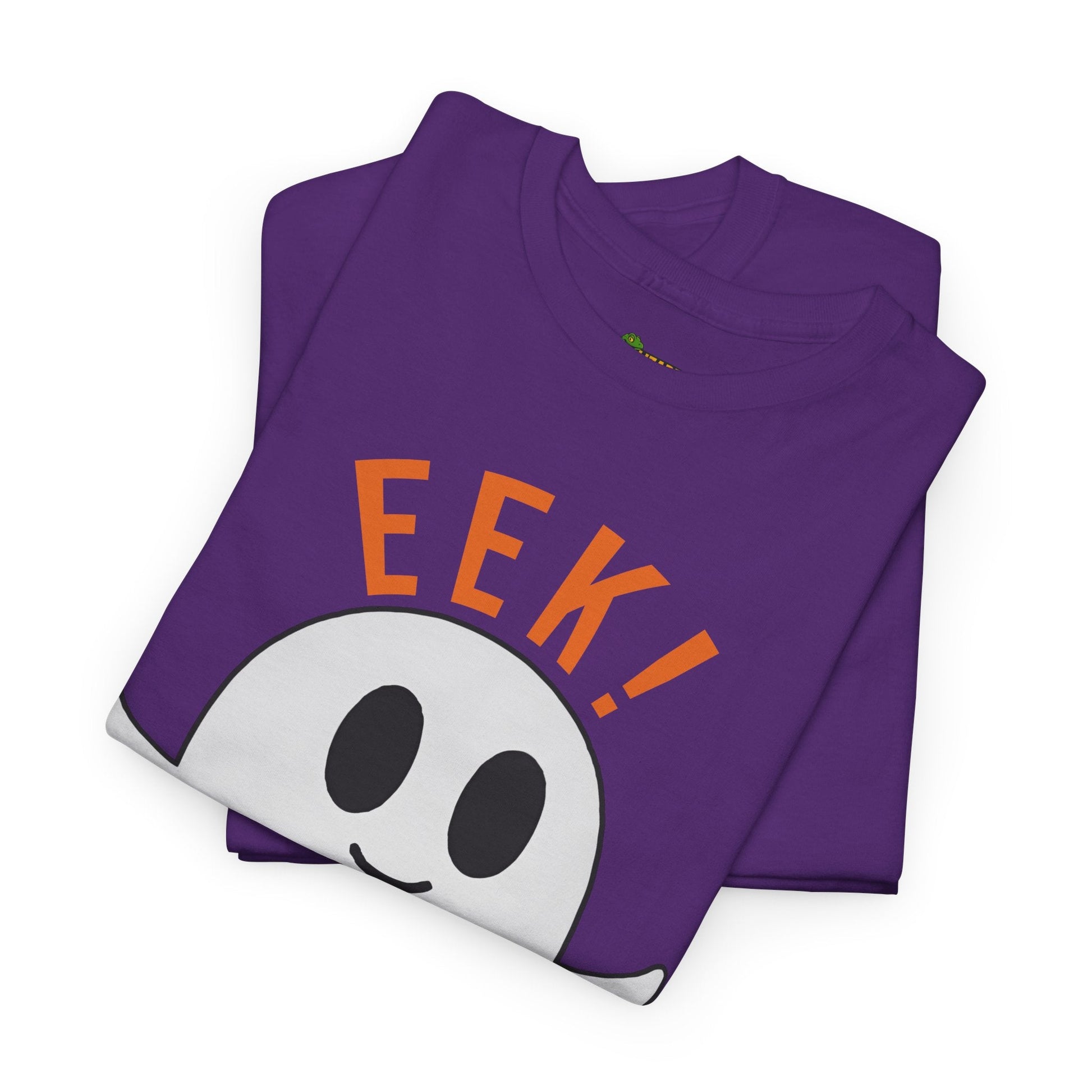 Eek in the Sheets Ghost Tee – Cute Halloween Pun – Purple T-Shirt for casual wear gift (53 view)
