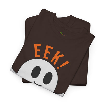 Eek in the Sheets Ghost Tee – Cute Halloween Pun – Sport Grey T-Shirt for casual wear gift (29 view)