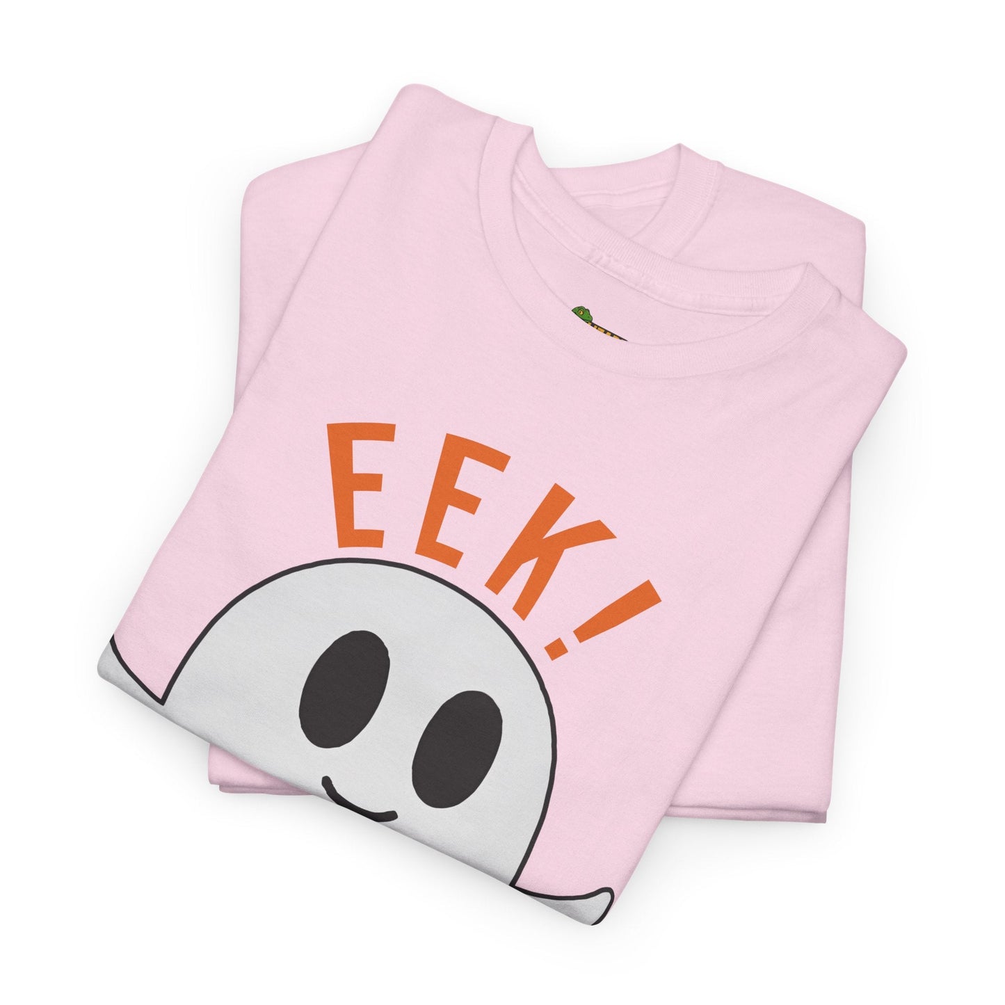 Eek in the Sheets Ghost Tee – Cute Halloween Pun – Light Pink T-Shirt for casual wear gift (58 view)