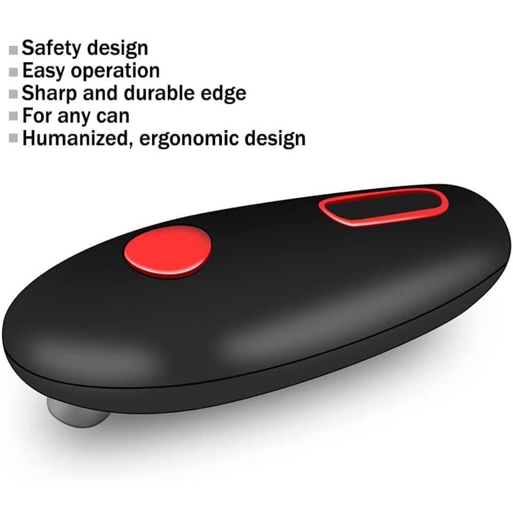Electric Can Opener Automatic Jar Bottle Can Machine One Touch Portable Kitchen Hand Free Opening Opener Tool Gadgets – Black Kitchen Gadget for kitchen (4 view)