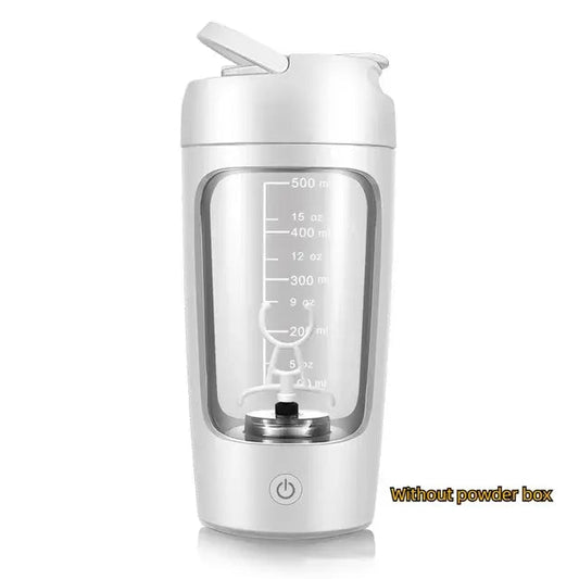 Electric - Portable - Protein - Shaker - Bottle | White no powder container Kitchen tool for (2 view)