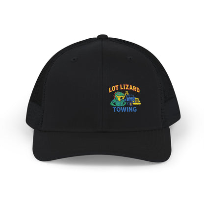 Embroidered Snapback Trucker Cap - Lot Lizard Towing – One size Hats for Branded Headwear (5 view)