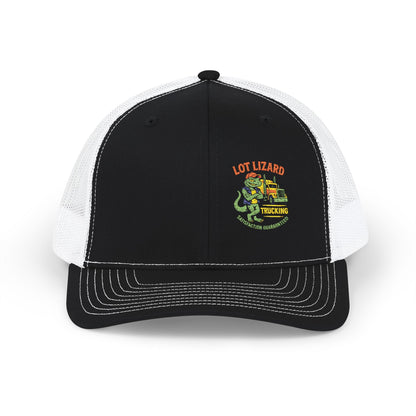 Embroidered Snapback Trucker Cap - Lot Lizard Trucking Design 3 – One size Hats for Cool Cap Design (1 view)