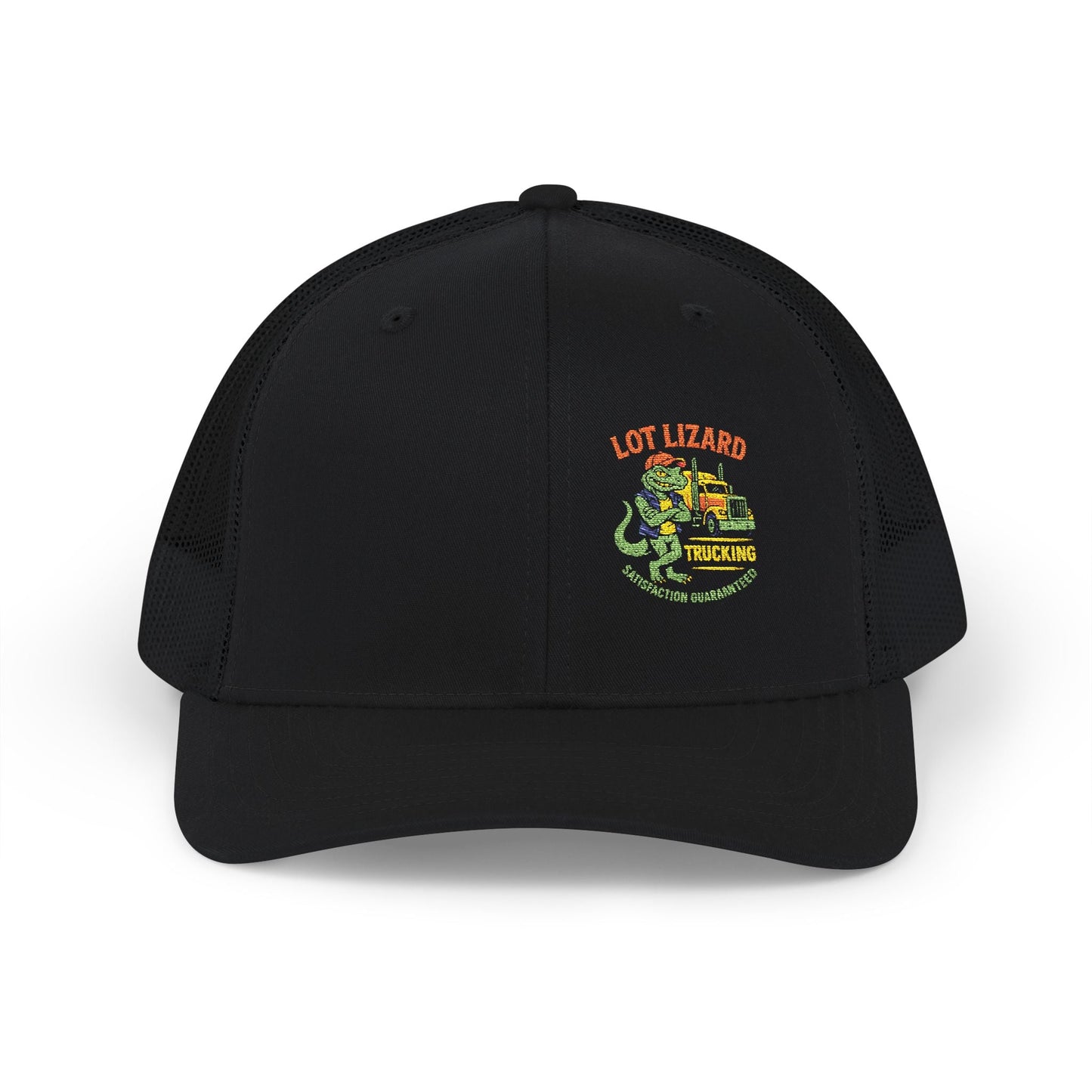 Embroidered Snapback Trucker Cap - Lot Lizard Trucking Design 3 – One size Hats for Cool Cap Design (5 view)