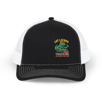 Embroidered Snapback Trucker Cap - Lot Lizard Trucking We Handle any Load – One size Hats by Printify