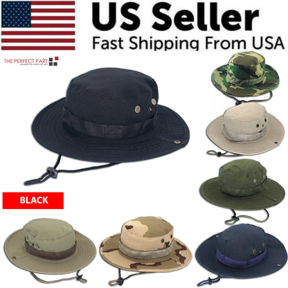Boonie Bucket Hat – Camo Wide Brim Sun Cap for Fishing, – Apparel by SbrTnHomes
