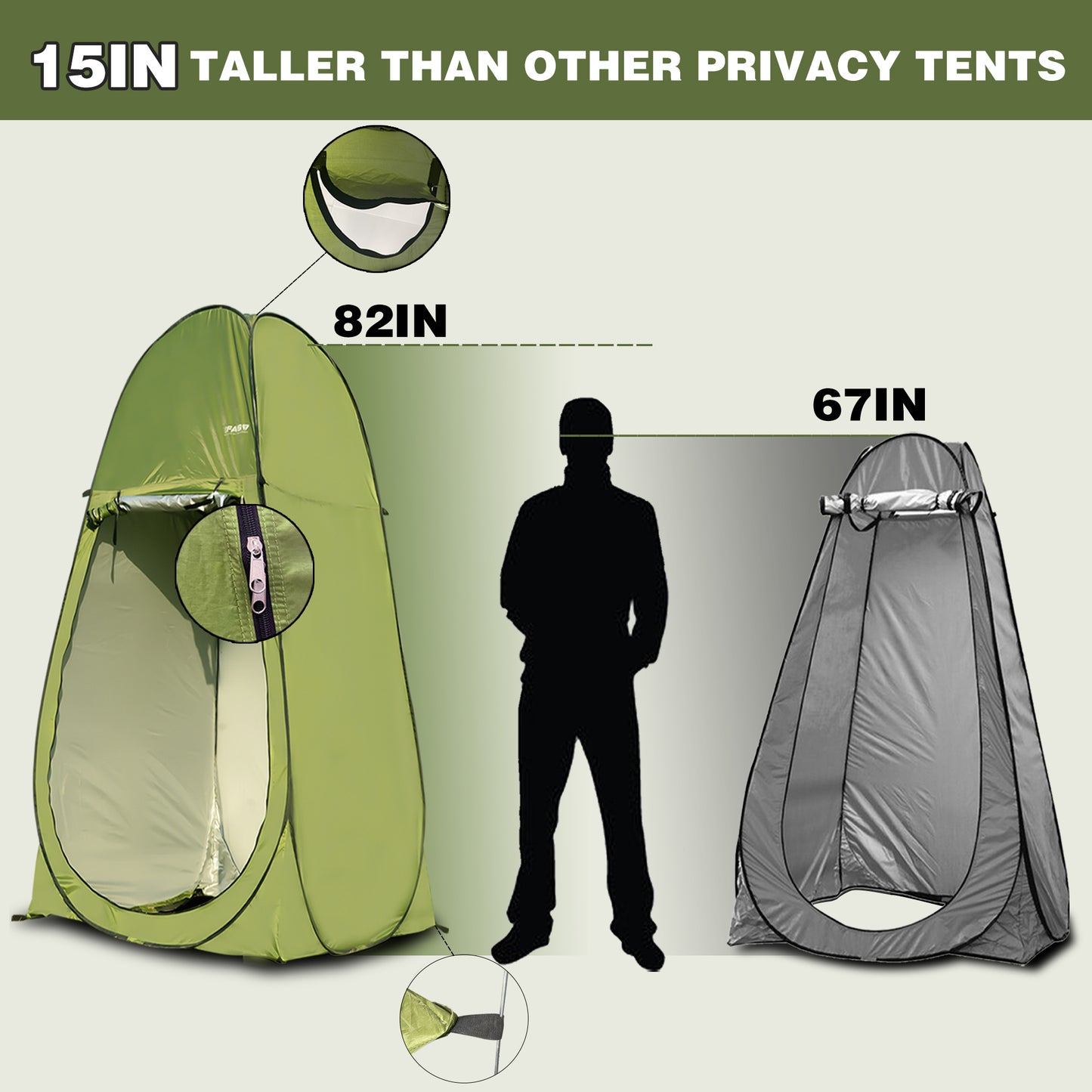 Portable Pop-Up Privacy Tent – Changing & Shower Shelter