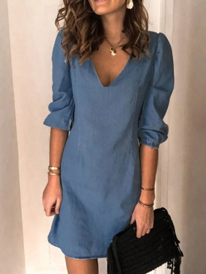 Full Size V - Neck Half Sleeve Dress – Medium for Best Sellers (14 view)
