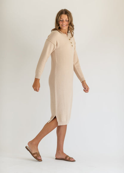 Fawna Henley Maxi Dress – XS IC Dresses for glow - up collection (4 view)