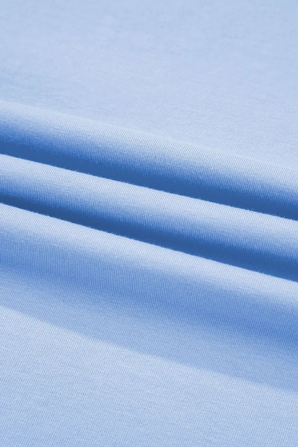 Loose Half Sleeve Hi Low Hem T Shirt – Light Blue for Best Sellers (9 view)
