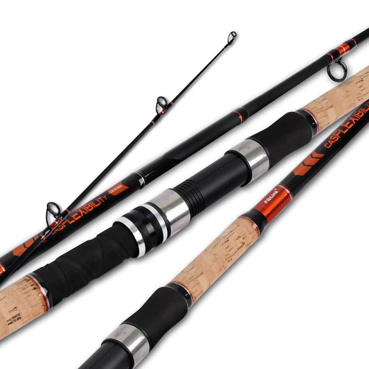Fiblink Surf Spinning Rod – 12' 3-Piece Carbon Fiber Rod with Cork Handle | Lightweight Travel Surfcasting Pole – Fishing Gear by SbrTnHomes