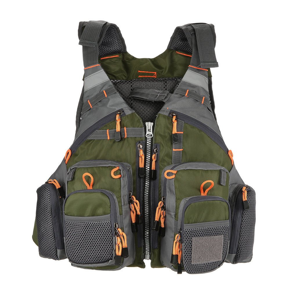 Fishing Life Vest – Breathable Utility Pockets – B Fishing Gear for adjustable - straps (1 view)
