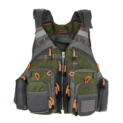 Fishing Life Vest – Breathable Utility Pockets – B Fishing Gear for adjustable - straps (1 view)