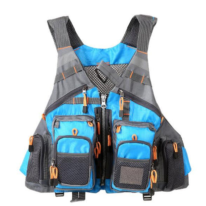 Fishing Life Vest – Breathable Utility Pockets – C Fishing Gear for adjustable - straps (5 view)