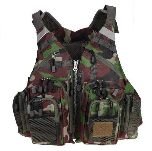 Fishing Life Vest – Breathable Utility Pockets – B Fishing Gear for adjustable - straps (2 view)