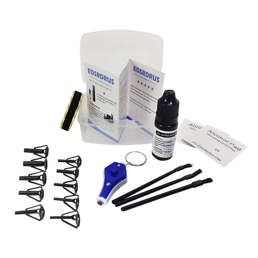 Fishing Rod Tip Repair Kit – 10-Piece Guide Replacement Set with UV Glue & Thread | Fix Spinning & Casting Rods Fast – n/a Fishing Gear by SbrTnHomes