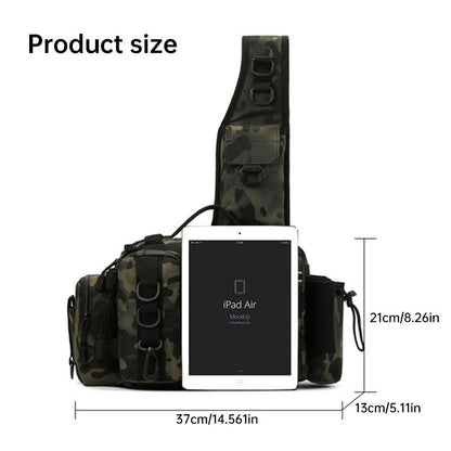 Fishing Tackle Backpack – 600D Nylon, Rod Holder, Multi - Pocket Sling/Shoulder Bag | Fly Fishing & Outdoor – G for 600D nylon backpack (14 view)