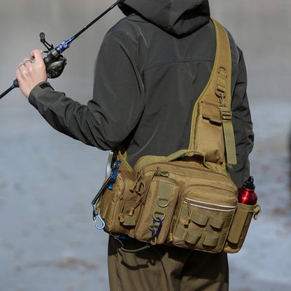 Fishing Tackle Backpack – 600D Nylon, Rod Holder, Multi - Pocket Sling/Shoulder Bag | Fly Fishing & Outdoor – G for 600D nylon backpack (8 view)