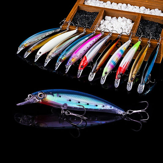 Fishing Wobbler Minnow 11cm 14g – Long - Cast Floating Lure with 3D Eyes | Lures – A Fishing Gear for Artificial Bait (1 view)