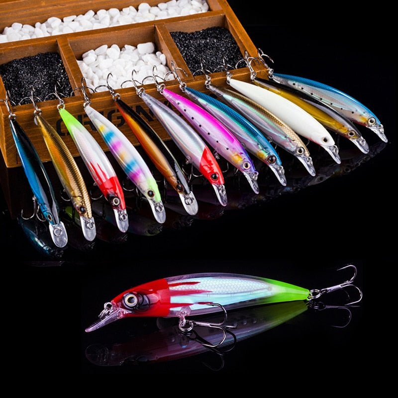 Fishing Wobbler Minnow 11cm 14g – Long - Cast Floating Lure with 3D Eyes | Lures – A Fishing Gear for Artificial Bait (4 view)