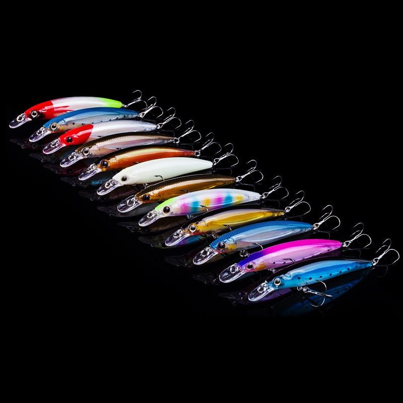 Fishing Wobbler Minnow 11cm 14g – Long - Cast Floating Lure with 3D Eyes | Lures – A Fishing Gear for Artificial Bait (3 view)