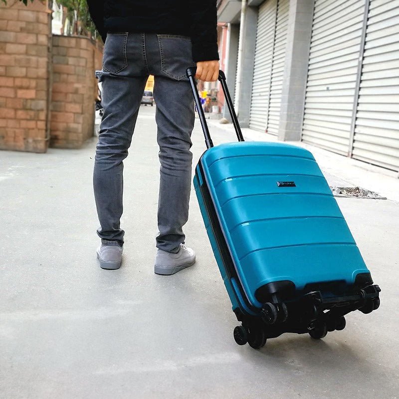 Foldable Portable Luggage Cart – Heavy - Duty Hand Truck Trolley with Wheels | Travel & Household Use – A Cart for compact trolley (3 view)