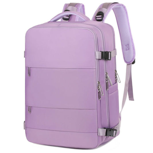 Foldable Waterproof Travel Backpack – 20L Lightweight Carry - On with Shoe Compartment | Hiking & Outdoor Bag – Purple Backpack for carry - on backpack (1 view)